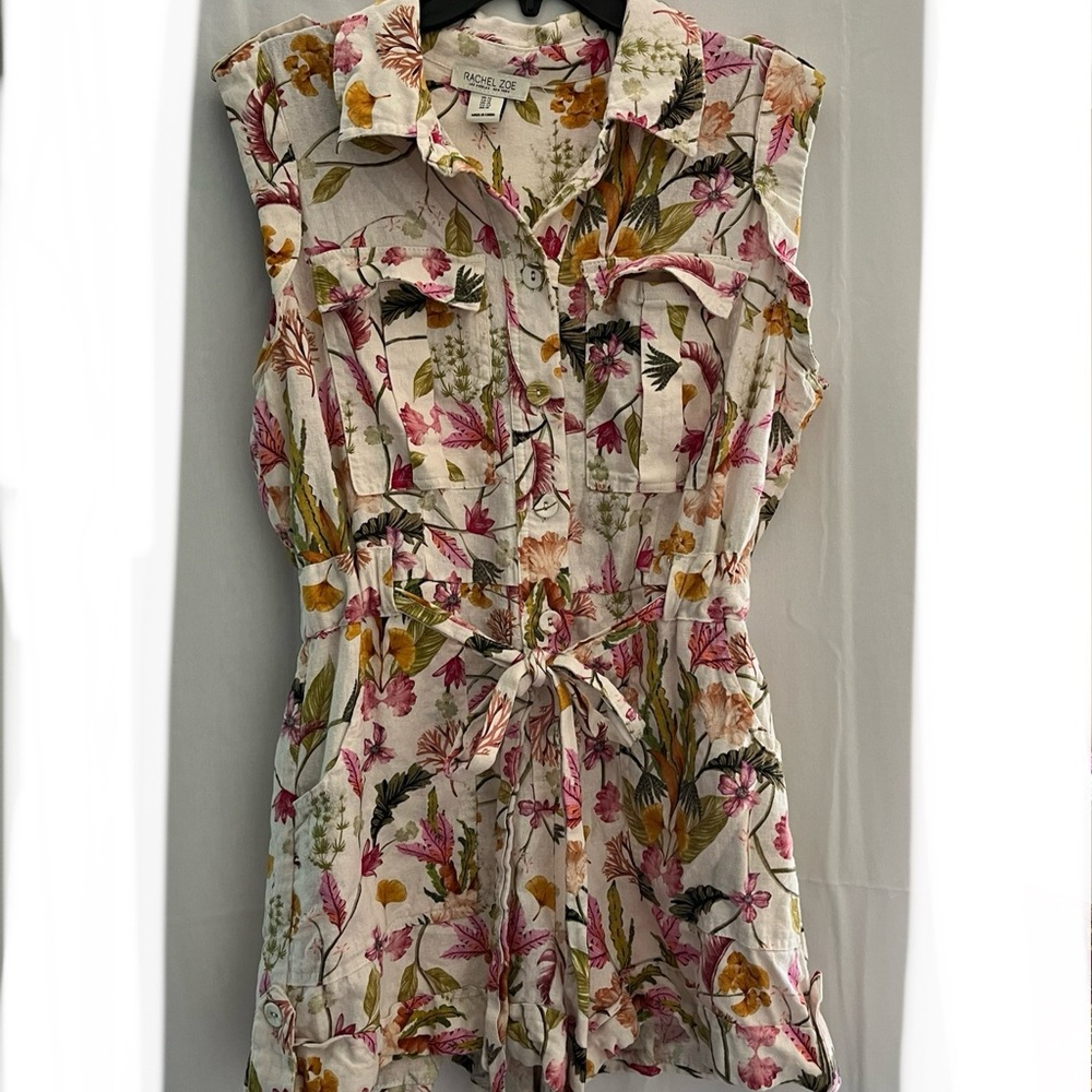 Rachel Zoe Multicolor Floral Romper